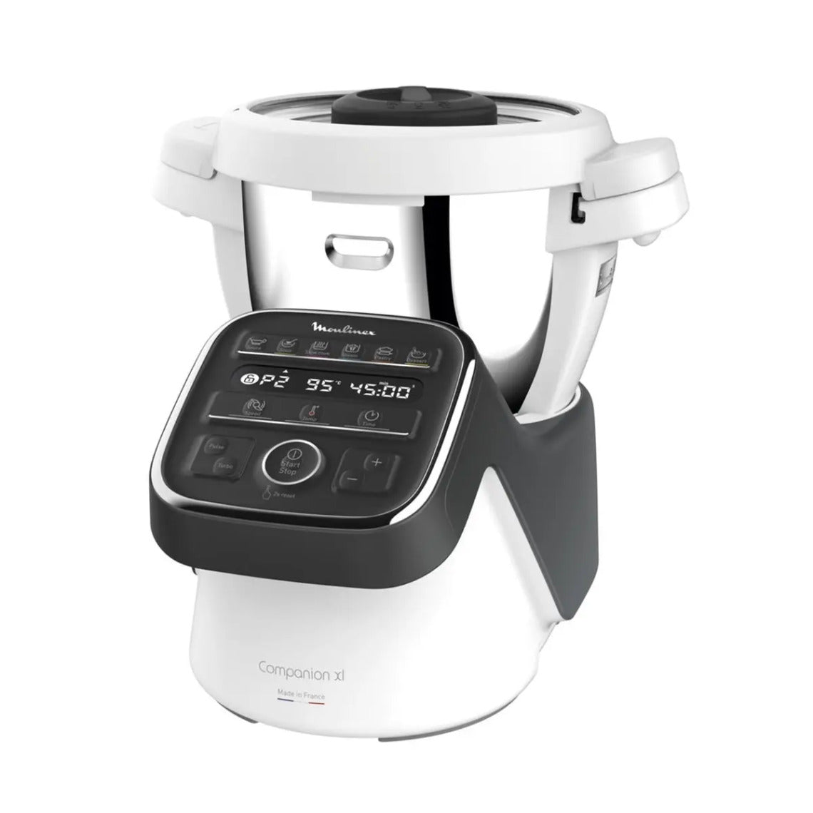 MOULINEX – MOULINEX HF80C800 Companion XL Zwart multifunctionele kookrobot, 3 l inhoud, 12 programma's, gazpacho, risotto