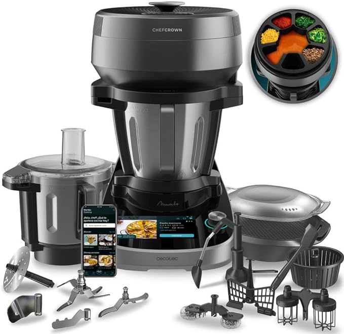 Cecotec multifunctionele robot voor de keuken met voedseldistributie Mambo Cooking Total Gourmet.
