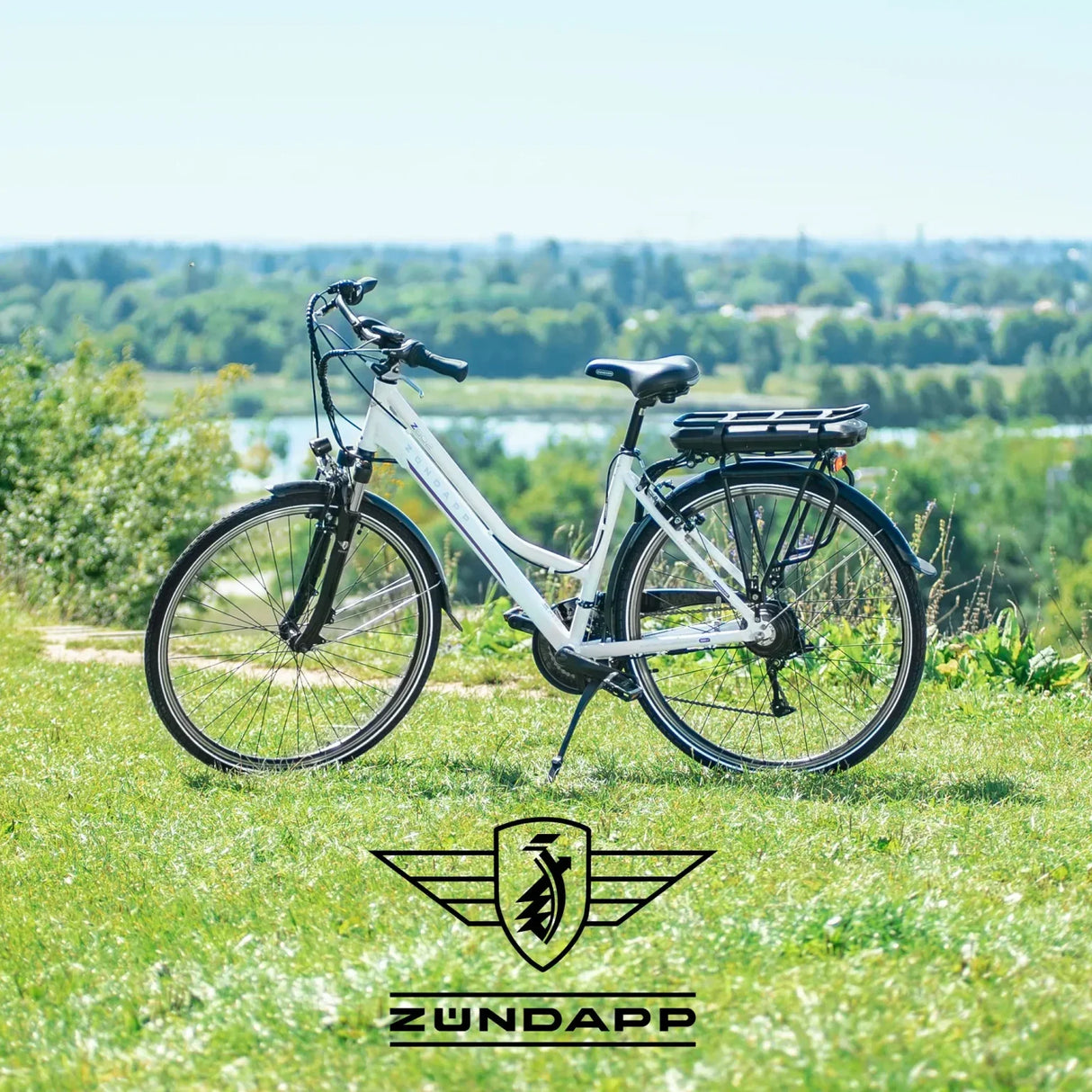 Zündapp Z802 E Bike Trekkingfiets dames vanaf 155 cm met naafmotor Pedelec Trekkingfiets met 21 versnellingen en verlichting StVZO
