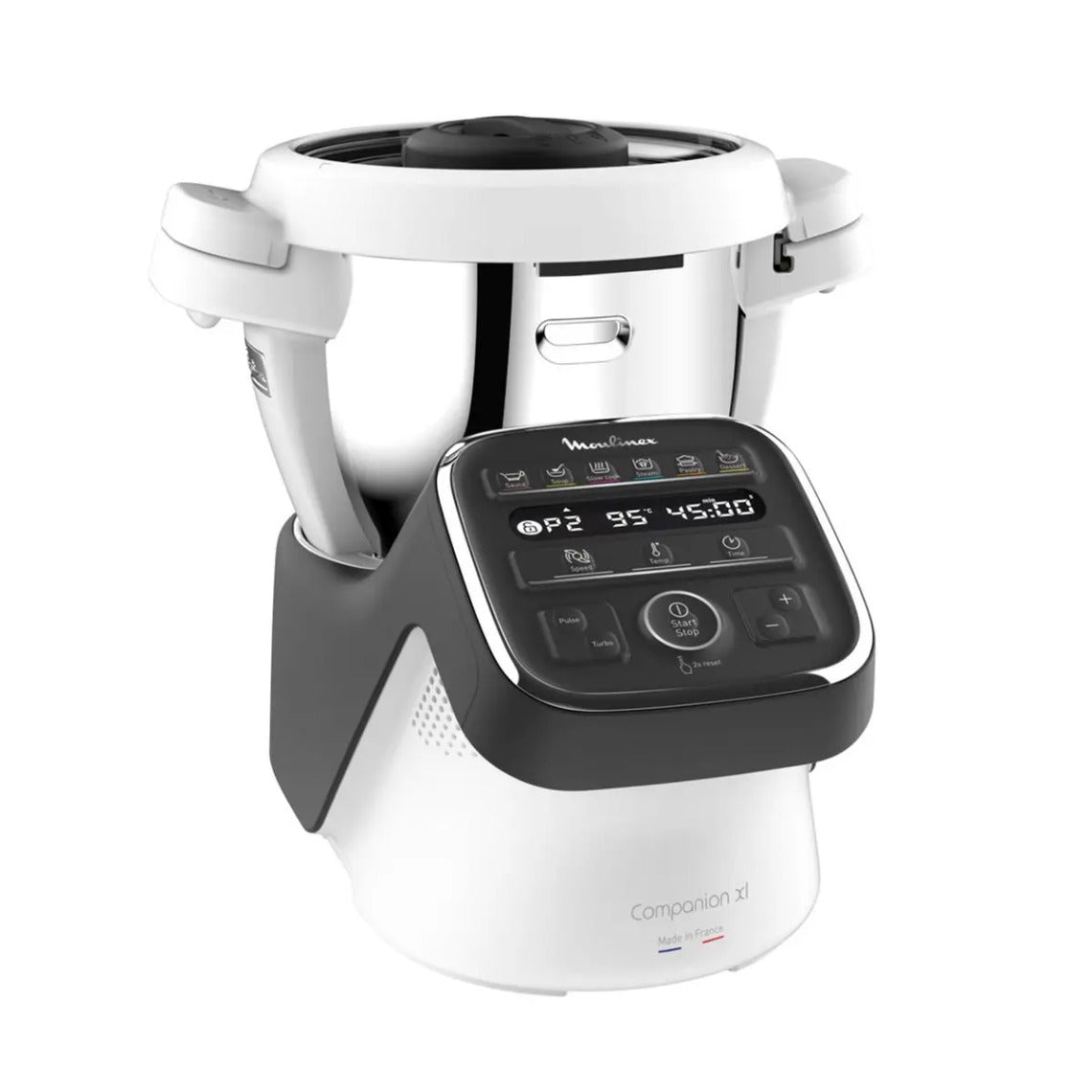 MOULINEX – MOULINEX HF80C800 Companion XL Zwart multifunctionele kookrobot, 3 l inhoud, 12 programma's, gazpacho, risotto