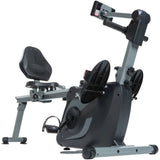 Skandika Vinur Fitnessapparatuur 3-in-1 roeitrainer, semi-ligfiets, krachttraining - opvouwbaar, vliegwielgewicht van 8 kg